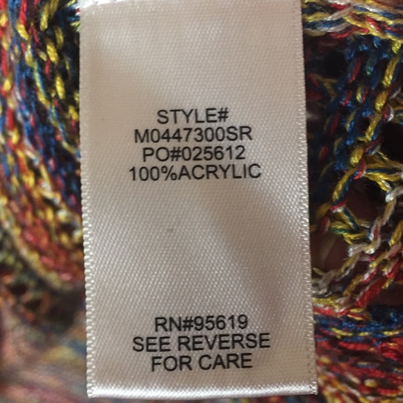 Studio JPR Open Weave Colorful Pullover Sweater - Picture 3 of 5